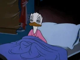 donald duck sleeping GIF
