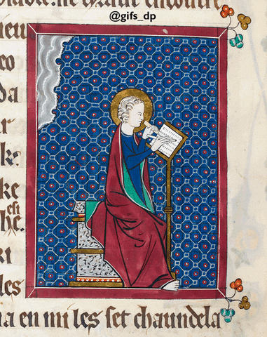 Writing Medieval Manuscript GIF by GIF IT UP