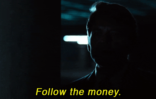 Image result for follow the money gif