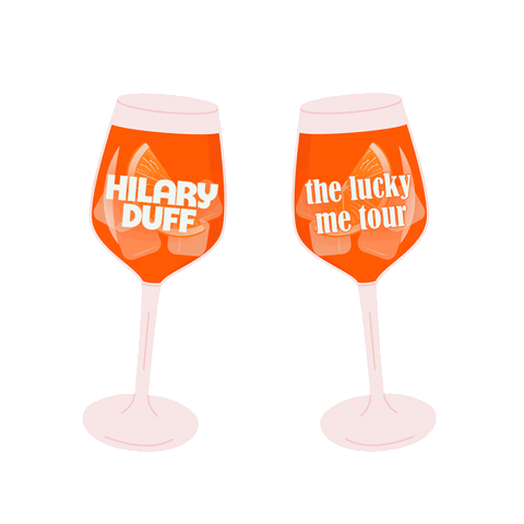 Aperol Spritz Cheers Sticker by Hilary Duff HQ