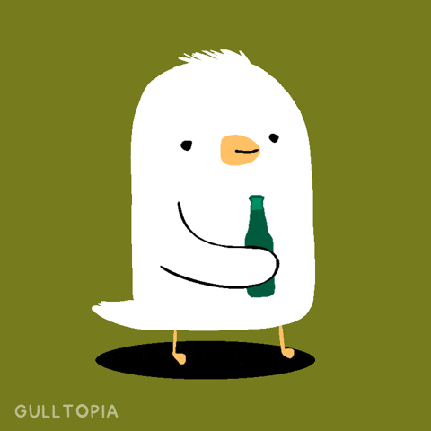 Drinking Beer Animation GIF