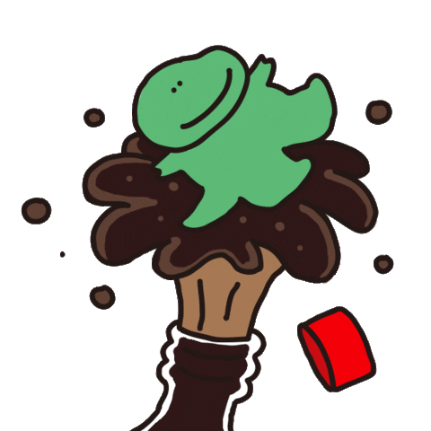 Dino 코카콜라 Sticker