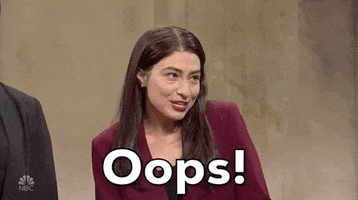 Melissa Villasenor Oops GIF by Saturday Night Live