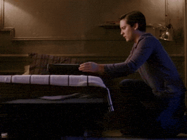 Grabbing Spider-Man GIF