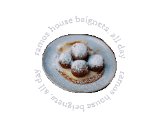 Beignets Sticker by Ramos House Cafe