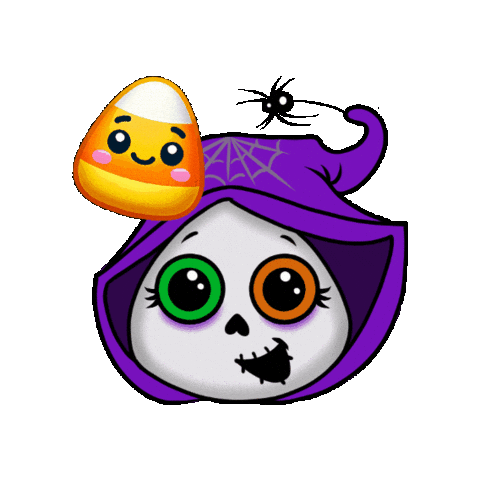 Candy Corn Halloween Sticker by Colitis Ninja