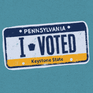 PA License plate I Voted Early