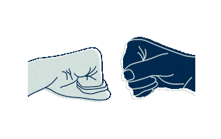 Real Estate Fist Bump Sticker by Cottingham Chalk