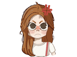 Angry Girl Sticker