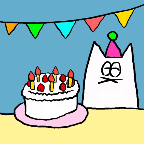 Happy Birthday Cats Gifs
