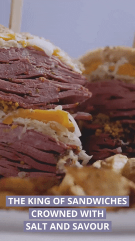 SaltAndSavour sandwich reuben sauerkraut kraut GIF