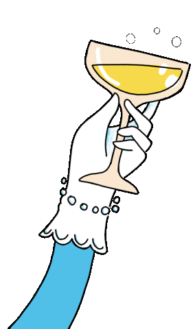 Champagne Krot Sticker by Helga Valdis   #krotdagsins