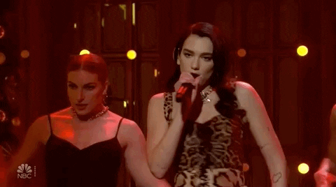 Dua Lipa Snl GIF by Saturday Night Live - Find & Share on GIPHY