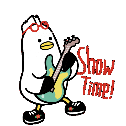 Showtime Guitar Sticker by boogi_in_busan