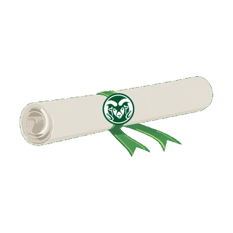 Csu Rams Graduation Sticker by Colorado State University