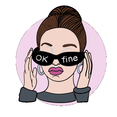 Confused Ok Fine Sticker