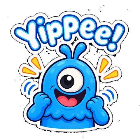 Happy Good Vibes Sticker by Momo & Tulus