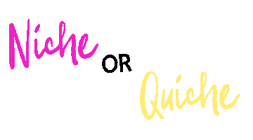 Niche Quiche Sticker by Amy Caiger