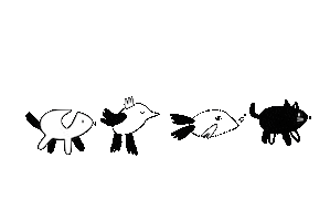 Cat Dog Sticker by A Linha da Vizinha