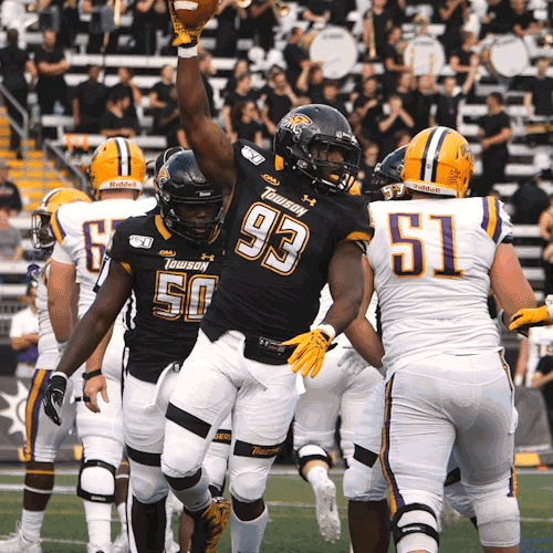 Happy Football GIF by Towson University