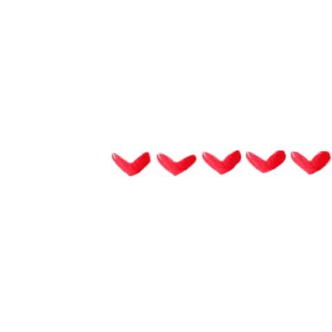 Move Hearts Sticker