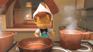 Hurry Up Kitchen GIF by Pinocchio and Friends