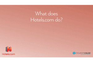 faq hotels.com GIF by Coupon Cause