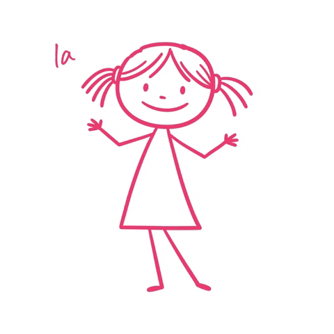 Happy Stick Figure GIF