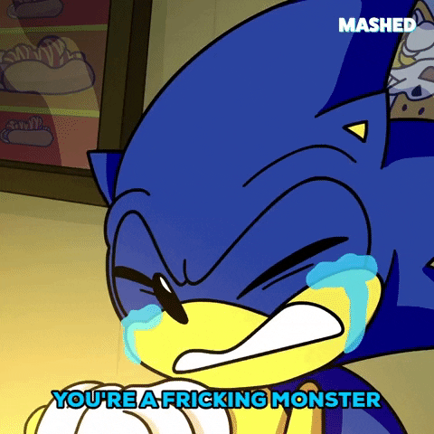 Sonic The Hedgehog Crying GIF by Mashed