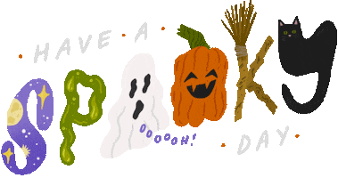 Trick Or Treat Halloween Sticker by Sophie Potter