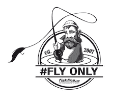 Fishing Hipster Sticker by fishline_se