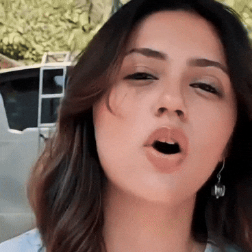 Short Hair Singing GIF