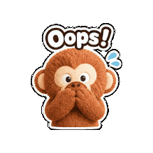 Oops Sticker