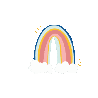 charodesign happy smile yes rainbow Sticker