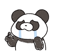 Sad Panda Sticker