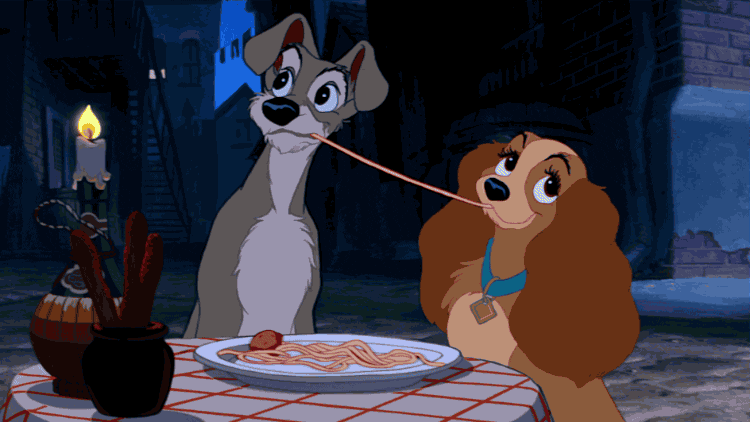 Let's eat some spaghetti lady and the tramp style 🍝