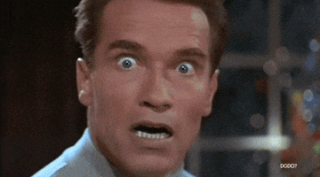 Shocked Arnold Schwarzenegger GIF