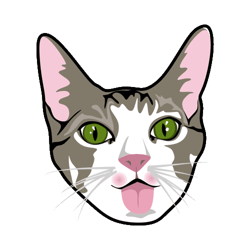 Cat Sticker by Patitas Barcelona