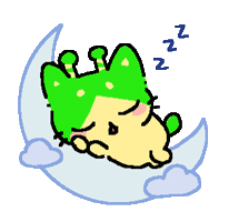 Tired Sleep Sticker