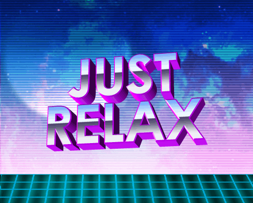 Just Relax Happy Sunday GIF by AnimatedText - Find & Share on GIPHY