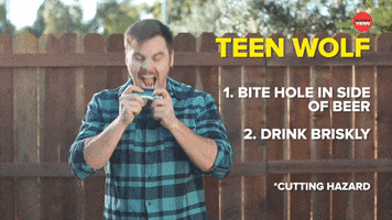 Drunk Teen Wolf GIF by BuzzFeed