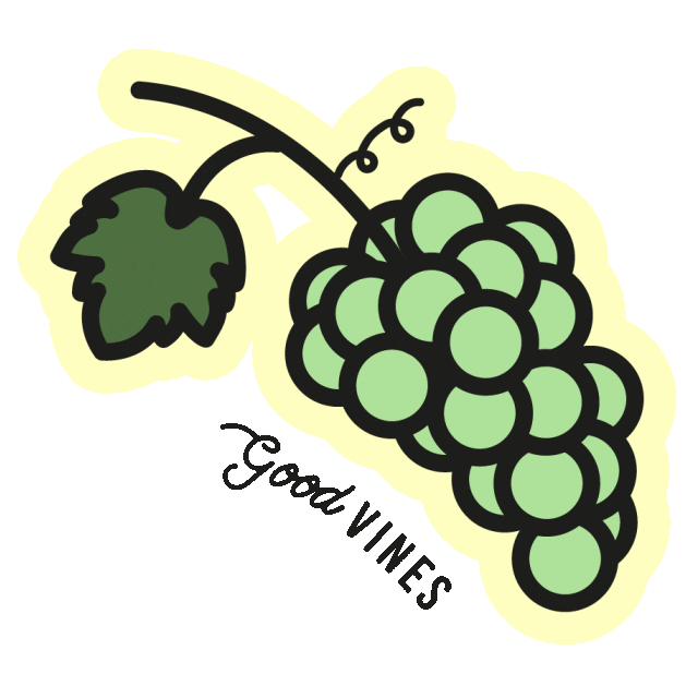 Grapes Sticker by Good Vines
