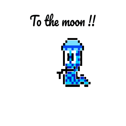 To The Moon Sticker by CryptoWorm
