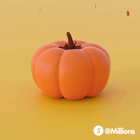 Pumpkin Spice Falling GIF by Millions