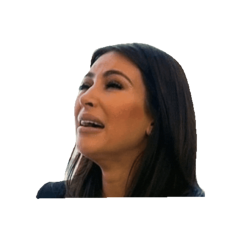 Sad Cry Sticker by Kim Kardashian