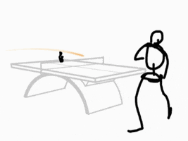 Run Away Ping Pong GIF
