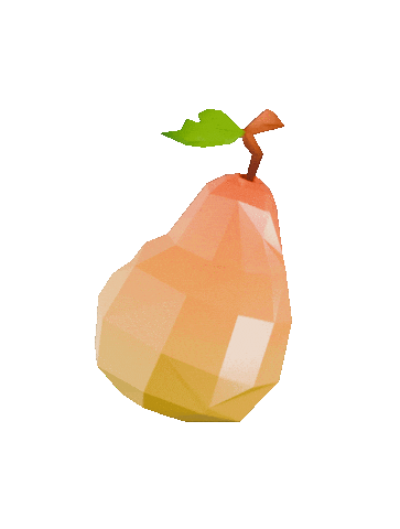 3D Pear Sticker