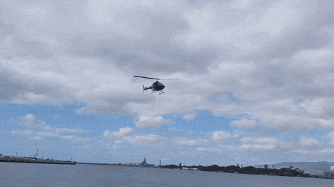 helicopter landing on yacht gif