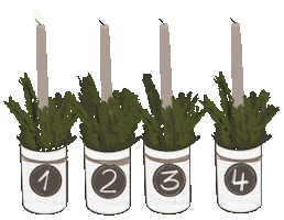Advent Licht Sticker by Café Knusperbohne