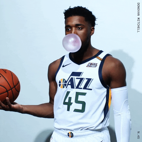 Bubble Gum Sport GIF by Utah Jazz